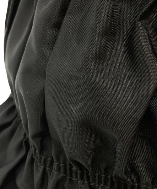 PRADA（プラダ）PRADA (プラダ) ギャザーナイロンハンドバッグ/Gathered Nylon Handbag ブラックの古着・服飾アイテム