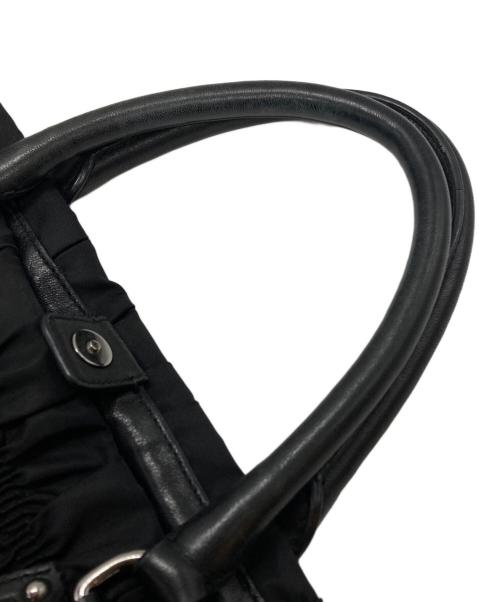 PRADA（プラダ）PRADA (プラダ) ギャザーナイロンハンドバッグ/Gathered Nylon Handbag ブラックの古着・服飾アイテム
