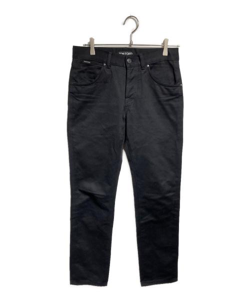 TOM FORD（トムフォード）TOM FORD (トムフォード) ストレートコットンデニムパンツ ブラック サイズ:29の古着・服飾アイテム
