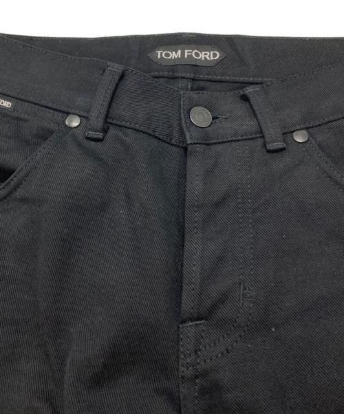 TOM FORD（トムフォード）TOM FORD (トムフォード) ストレートコットンデニムパンツ ブラック サイズ:29の古着・服飾アイテム