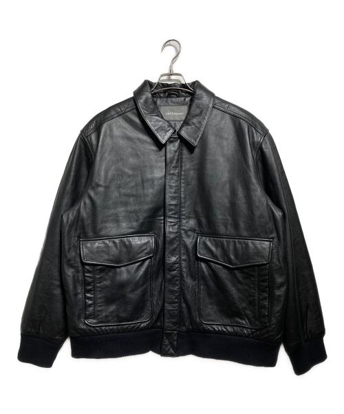 CROFT&BARROW（クロフトアンドバロー）CROFT&BARROW (クロフトアンドバロー) レザージャケット ブラック サイズ:ＸＬの古着・服飾アイテム