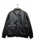 CROFT&BARROW（クロフトアンドバロー）の古着「レザージャケット」｜ブラック