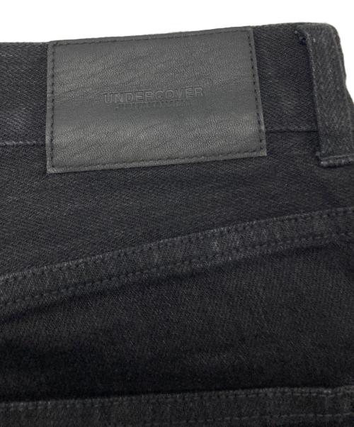 UNDERCOVER（アンダーカバー）UNDERCOVER (アンダーカバー) ストレッチカツラギ ニーピラスタッズ スリムパンツ ブラック サイズ:2の古着・服飾アイテム