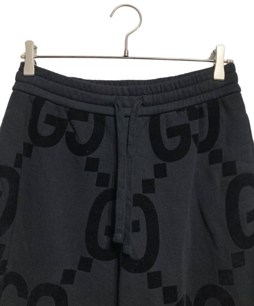 GUCCI（グッチ）GUCCI (グッチ) GGフロックプリント スウェットパンツ/Flock-print sweatpants ブラック サイズ:XSの古着・服飾アイテム