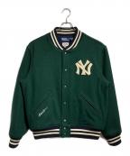 POLO RALPH LAUREN×NEWYORK YANKEESポロ・ラルフローレン×ニューヨークヤンキース）の古着「スタジャン/Varsity jacket」｜グリーン
