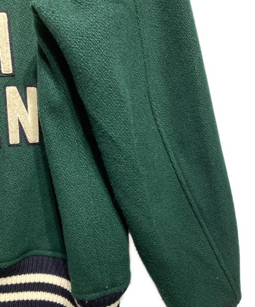 POLO RALPH LAUREN（ポロ・ラルフローレン）POLO RALPH LAUREN (ポロ・ラルフローレン) NEWYORK YANKEES (ニューヨークヤンキース) スタジャン/Varsity jacket グリーン サイズ:Ｌの古着・服飾アイテム