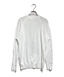 CHANEL（シャネル）の古着「バックヘンリーネックカットソー/Back-henley neck cut-and-sew top」｜ホワイト