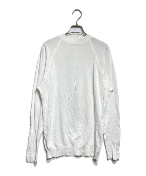 CHANEL（シャネル）CHANEL (シャネル) バックヘンリーネックカットソー/Back-henley neck cut-and-sew top ホワイト サイズ:34の古着・服飾アイテム