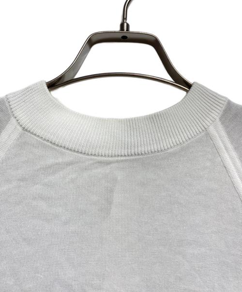 CHANEL（シャネル）CHANEL (シャネル) バックヘンリーネックカットソー/Back-henley neck cut-and-sew top ホワイト サイズ:34の古着・服飾アイテム