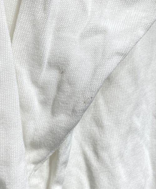 CHANEL（シャネル）CHANEL (シャネル) バックヘンリーネックカットソー/Back-henley neck cut-and-sew top ホワイト サイズ:34の古着・服飾アイテム