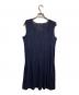 PLEATS PLEASE (プリーツプリーズ) メッシュフレア チュニック ワンピース/Mesh Flare Tunic Dress ネイビー サイズ:3：13000円