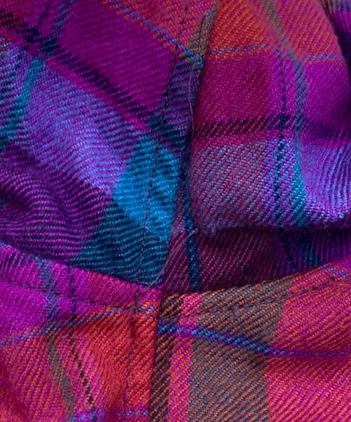 semoh（セモー）semoh (セモー) ウールチャックシャツ レッド×ブルー サイズ:2の古着・服飾アイテム