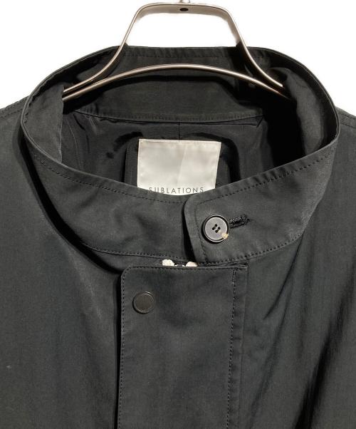 SUBLATIONS（サブレーションズ）SUBLATIONS (サブレーションズ) マイクロファイバーツイル モッズコート ブラック サイズ:1の古着・服飾アイテム