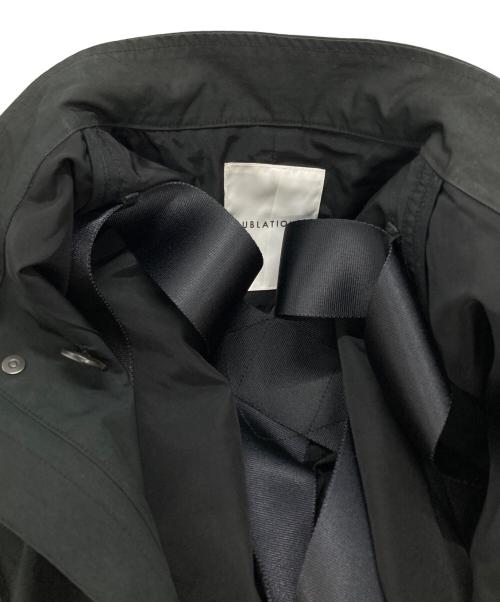 SUBLATIONS（サブレーションズ）SUBLATIONS (サブレーションズ) マイクロファイバーツイル モッズコート ブラック サイズ:1の古着・服飾アイテム