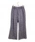 SUBLATIONS（サブレーションズ）の古着「GLITTERY TWEED FLARE EASY TROUSERS」｜ネイビー