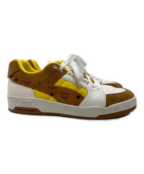 MCM（エムシーエム）MCM (エムシーエム) PUMA (プーマ) SLIPSTREAM LO/スリップストリーム ブラウン×ホワイト サイズ:28の古着・服飾アイテム