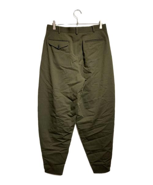 COMME des GARCONS HOMME PLUS（コムデギャルソンオムプリュス）COMME des GARCONS HOMME PLUS (コムデギャルソンオムプリュス) ウールヘリンボーンパンツ グリーン サイズ:Ｍの古着・服飾アイテム