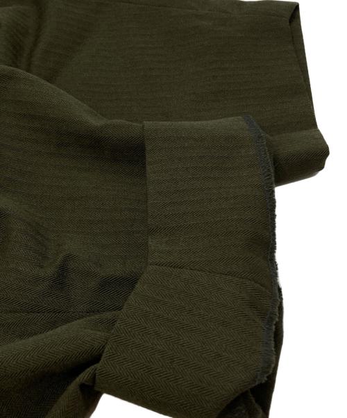 COMME des GARCONS HOMME PLUS（コムデギャルソンオムプリュス）COMME des GARCONS HOMME PLUS (コムデギャルソンオムプリュス) ウールヘリンボーンパンツ グリーン サイズ:Ｍの古着・服飾アイテム