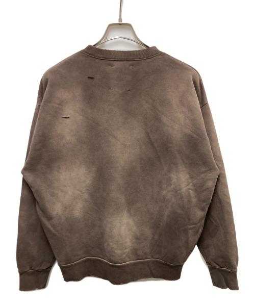 LAYAS（レイヤーズ）LAYAS (レイヤーズ) ダメージフウスウェット ブラウン サイズ:FREEの古着・服飾アイテム