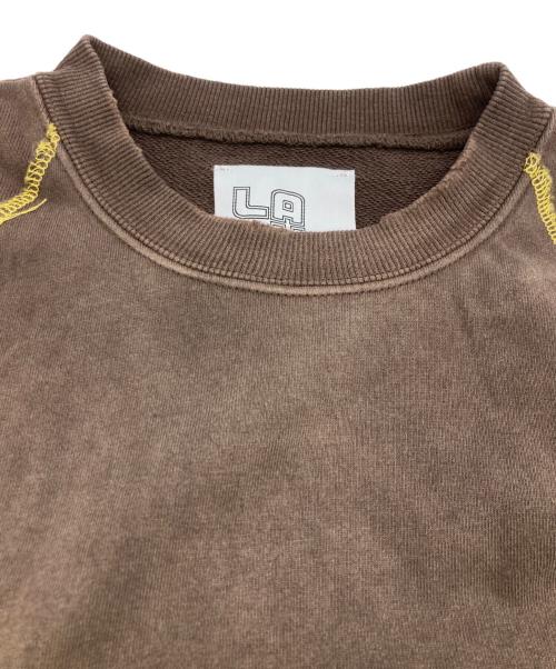 LAYAS（レイヤーズ）LAYAS (レイヤーズ) ダメージフウスウェット ブラウン サイズ:FREEの古着・服飾アイテム