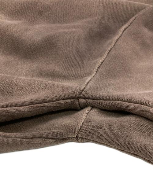 LAYAS（レイヤーズ）LAYAS (レイヤーズ) ダメージフウスウェット ブラウン サイズ:FREEの古着・服飾アイテム