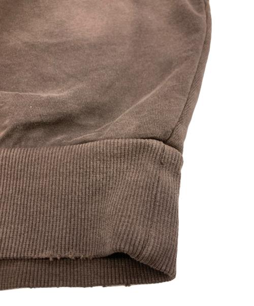 LAYAS（レイヤーズ）LAYAS (レイヤーズ) ダメージフウスウェット ブラウン サイズ:FREEの古着・服飾アイテム