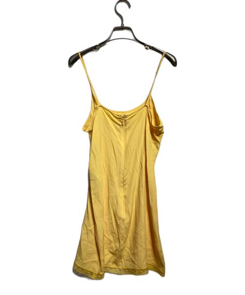 GUCCI（グッチ）GUCCI (グッチ) ラウンドカラー シフォンドレス イエロー サイズ:36の古着・服飾アイテム