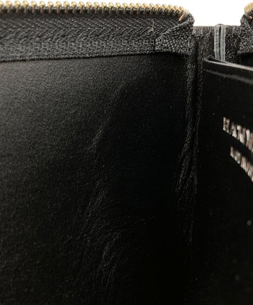 BlackEyePatch（ブラックアイパッチ）BlackEyePatch (ブラックアイパッチ) コンパクトウォレット/Compact Wallet/3 LETTER OE EMBOSSED LEATHER WALLET BLACK ブラックの古着・服飾アイテム