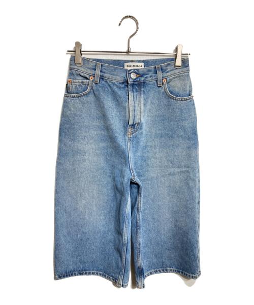 BALENCIAGA（バレンシアガ）BALENCIAGA (バレンシアガ) クロップドデニムパンツ/Cropped denim pants ブルー サイズ:24の古着・服飾アイテム