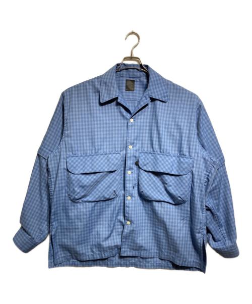 DAIWA PIER39（ダイワ ピア39）DAIWA PIER39 (ダイワ ピア39) TECH SPORTS OPEN COLLAR SHIRTS/テック スポーツ オープンカラーシャツ ブルー サイズ:Lの古着・服飾アイテム