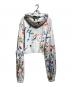 SHINYA KOZUKA (シンヤコズカ) ORDINARY SHORT GIANT HOODIE WITH HAND PAINTING/ショート丈ビッグフーディー ホワイト サイズ:Ｓ：15000円