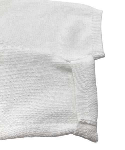 COMME des GARCONS（コムデギャルソン）COMME des GARCONS (コムデギャルソン) カットアウトデザインニット/Cut-out design knit top ホワイト サイズ:Mの古着・服飾アイテム