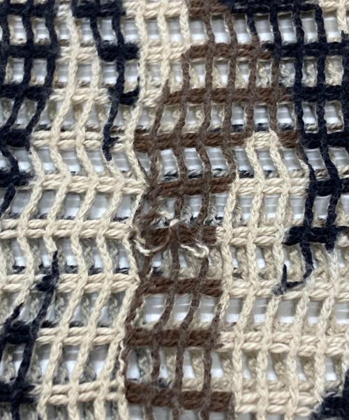 NUMBER (N)INE（ナンバーナイン）NUMBER (N)INE (ナンバーナイン) トライバルカモメッシュカットソー/Tribal Camo Mesh Cut-and-Sew Top ベージュ サイズ:3の古着・服飾アイテム