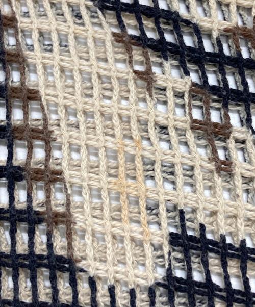 NUMBER (N)INE（ナンバーナイン）NUMBER (N)INE (ナンバーナイン) トライバルカモメッシュカットソー/Tribal Camo Mesh Cut-and-Sew Top ベージュ サイズ:3の古着・服飾アイテム