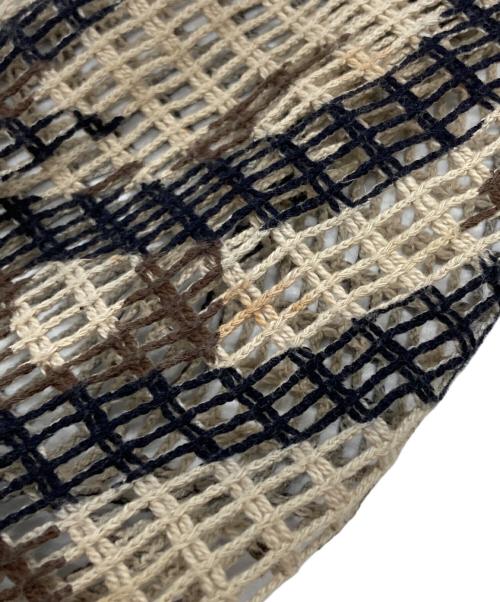 NUMBER (N)INE（ナンバーナイン）NUMBER (N)INE (ナンバーナイン) トライバルカモメッシュカットソー/Tribal Camo Mesh Cut-and-Sew Top ベージュ サイズ:3の古着・服飾アイテム