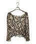 NUMBER (N)INE（ナンバーナイン）の古着「トライバルカモメッシュカットソー/Tribal Camo Mesh Cut-and-Sew Top」｜ベージュ