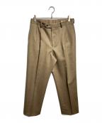 AURALEEオーラリー）の古着「BLUEFACED WOOL DOBBY SLACKS/ブルーフェイスドウールドビースラックス」｜ベージュ