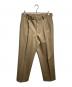 AURALEE（オーラリー）の古着「BLUEFACED WOOL DOBBY SLACKS/ブルーフェイスドウールドビースラックス」｜ベージュ