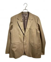 AURALEE（オーラリー）の古着「BLUEFACED WOOL DOBBY OVER JACKET/ブルーフェイスウールドビーオーバージャケット」｜ベージュ