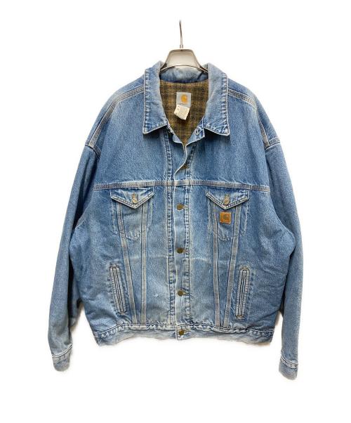 CarHartt（カーハート）CarHartt (カーハート) 裏地ブランケットデニムトラッカージャケット インディゴ サイズ:不明の古着・服飾アイテム