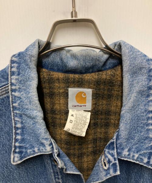 CarHartt（カーハート）CarHartt (カーハート) 裏地ブランケットデニムトラッカージャケット インディゴ サイズ:不明の古着・服飾アイテム