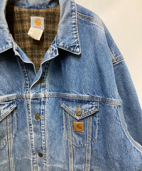 CarHartt（カーハート）CarHartt (カーハート) 裏地ブランケットデニムトラッカージャケット インディゴ サイズ:不明の古着・服飾アイテム