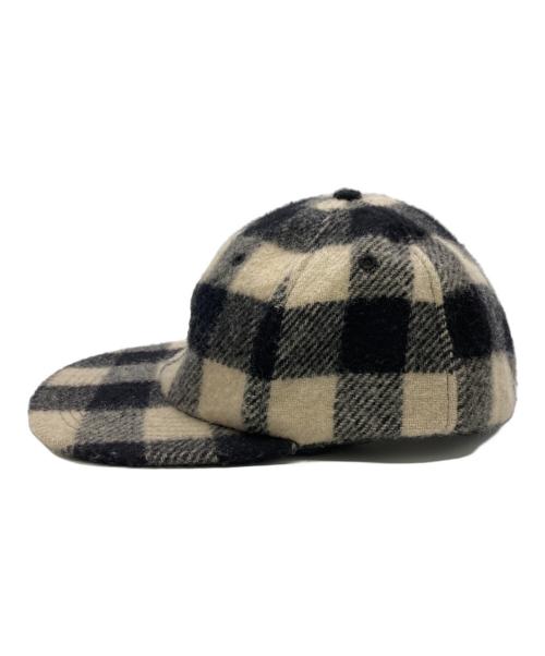 SUPREME（シュプリーム）SUPREME (シュプリーム) Buffalo Plaid Wool Classic Logo 6-Panel ベージュ×ブラック サイズ:不明(実寸参照）の古着・服飾アイテム