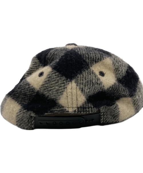 SUPREME（シュプリーム）SUPREME (シュプリーム) Buffalo Plaid Wool Classic Logo 6-Panel ベージュ×ブラック サイズ:不明(実寸参照）の古着・服飾アイテム