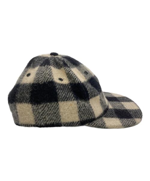 SUPREME（シュプリーム）SUPREME (シュプリーム) Buffalo Plaid Wool Classic Logo 6-Panel ベージュ×ブラック サイズ:不明(実寸参照）の古着・服飾アイテム