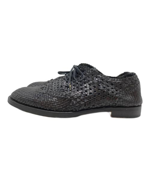 HENDER SCHEME（エンダースキーマ）Hender Scheme (エンダースキーマ) メッシュレザーシューズ ブラック サイズ:4の古着・服飾アイテム