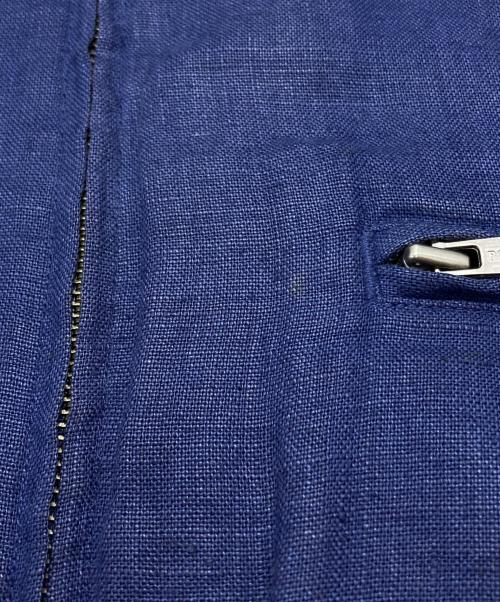 POLO RALPH LAUREN（ポロ・ラルフローレン）POLO RALPH LAUREN (ポロ・ラルフローレン) 90'S リネンスイングトップ/Linen Swing-Top Jacket ネイビー サイズ:XXLの古着・服飾アイテム