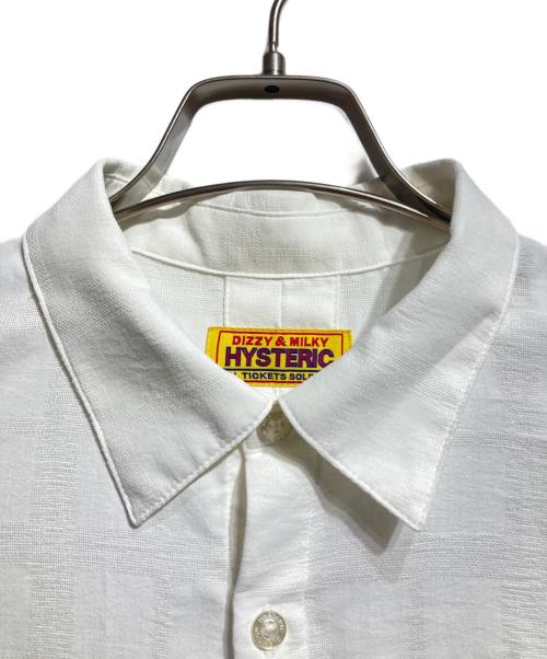 Hysteric Glamour（ヒステリックグラマー）Hysteric Glamour (ヒステリックグラマー) HYSTERIC TYPICAL GIRLS スリットリボンシャツ/Slit-Detail Ribbon Shirt ホワイト サイズ:FREEの古着・服飾アイテム