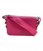 OFFWHITEオフホワイト）の古着「Diag Crossbody Bag」｜ピンク