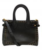 BURBERRYバーバリー）の古着「2WAYスタッズバッグ/Studded bag」｜ブラック